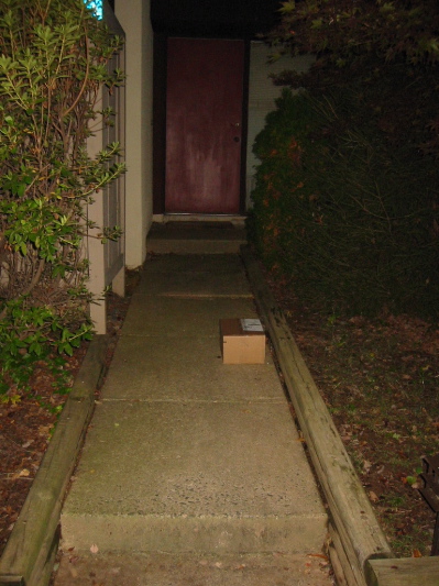 Package on the Walkway